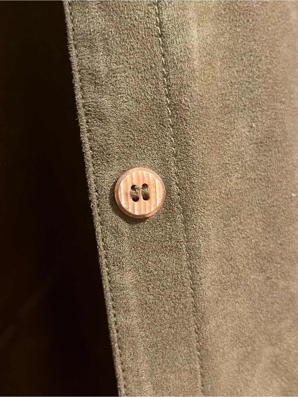 Vintage Draper’s & Damon’s Brown Faux Suede Shirt Jacket Size Large
